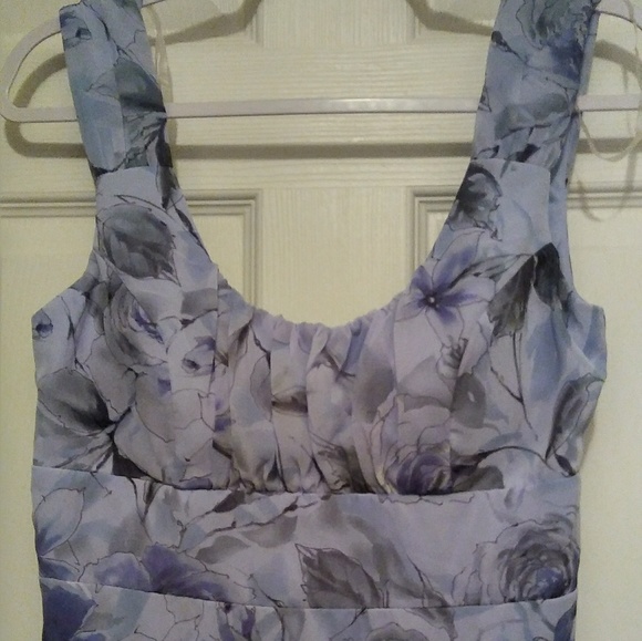 Dress Barn Dresses Blue Rose Floral Midi Dress Poshmark